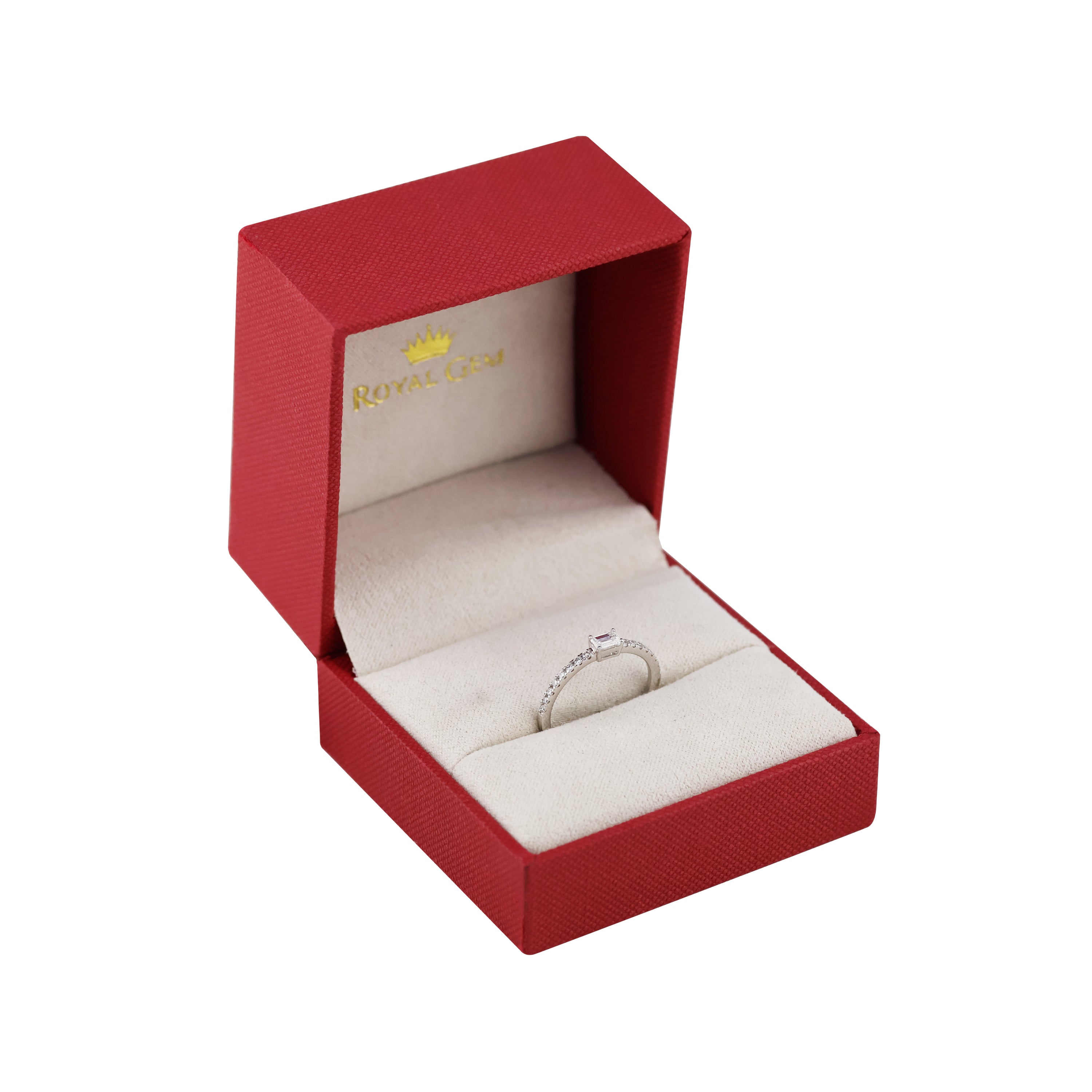 Focal Point Half Eternity Ring