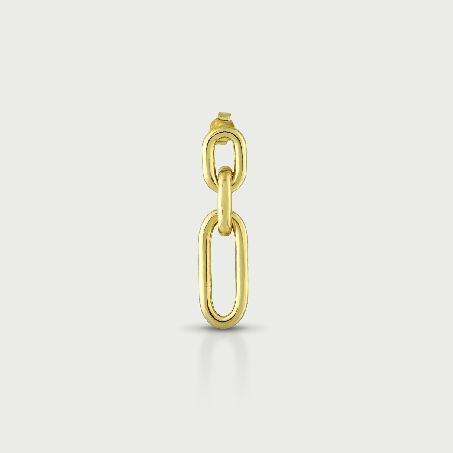 Linked & Ready Gold Dangling Earrings