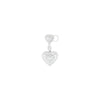 Happy Heart Illusion Diamond Dangling Earrings