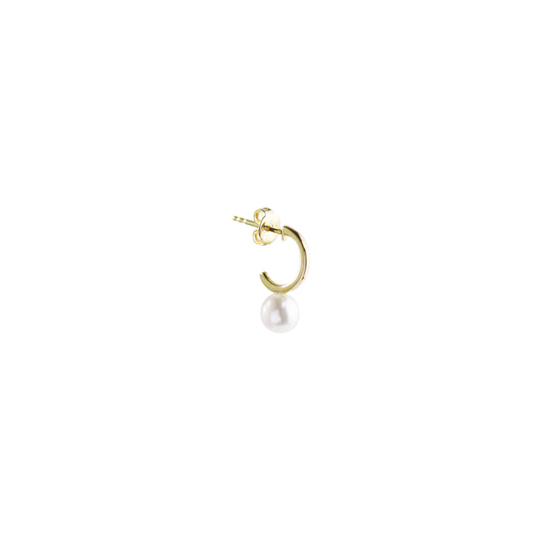 Pearl Drop C-Hoops Earrings