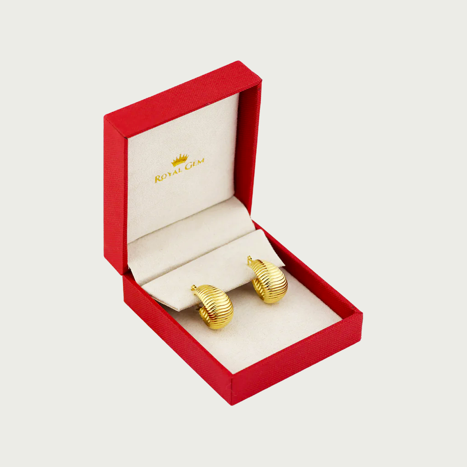 Just in Time Gold Hoop Earrings