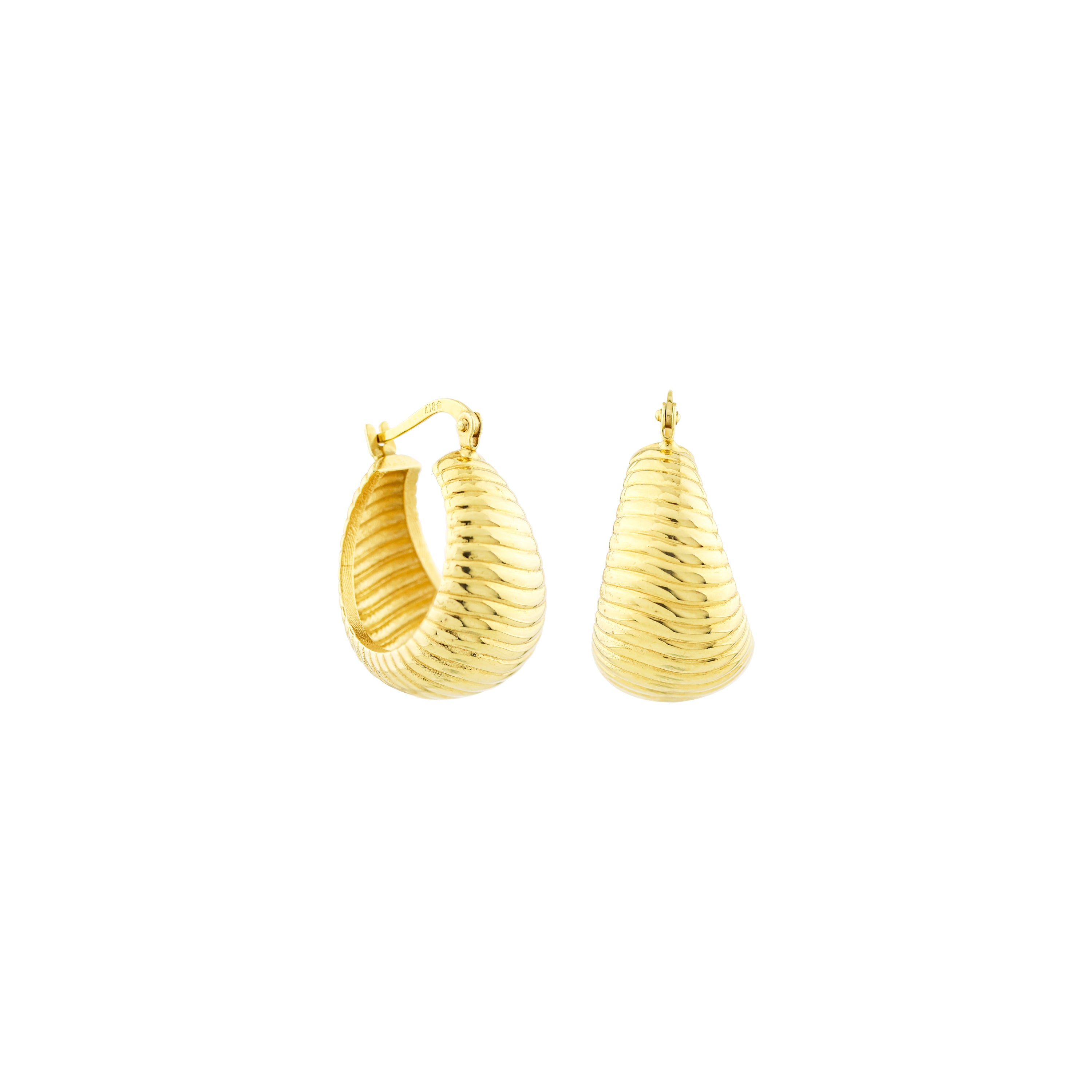Just in Time Gold Hoop Earrings
