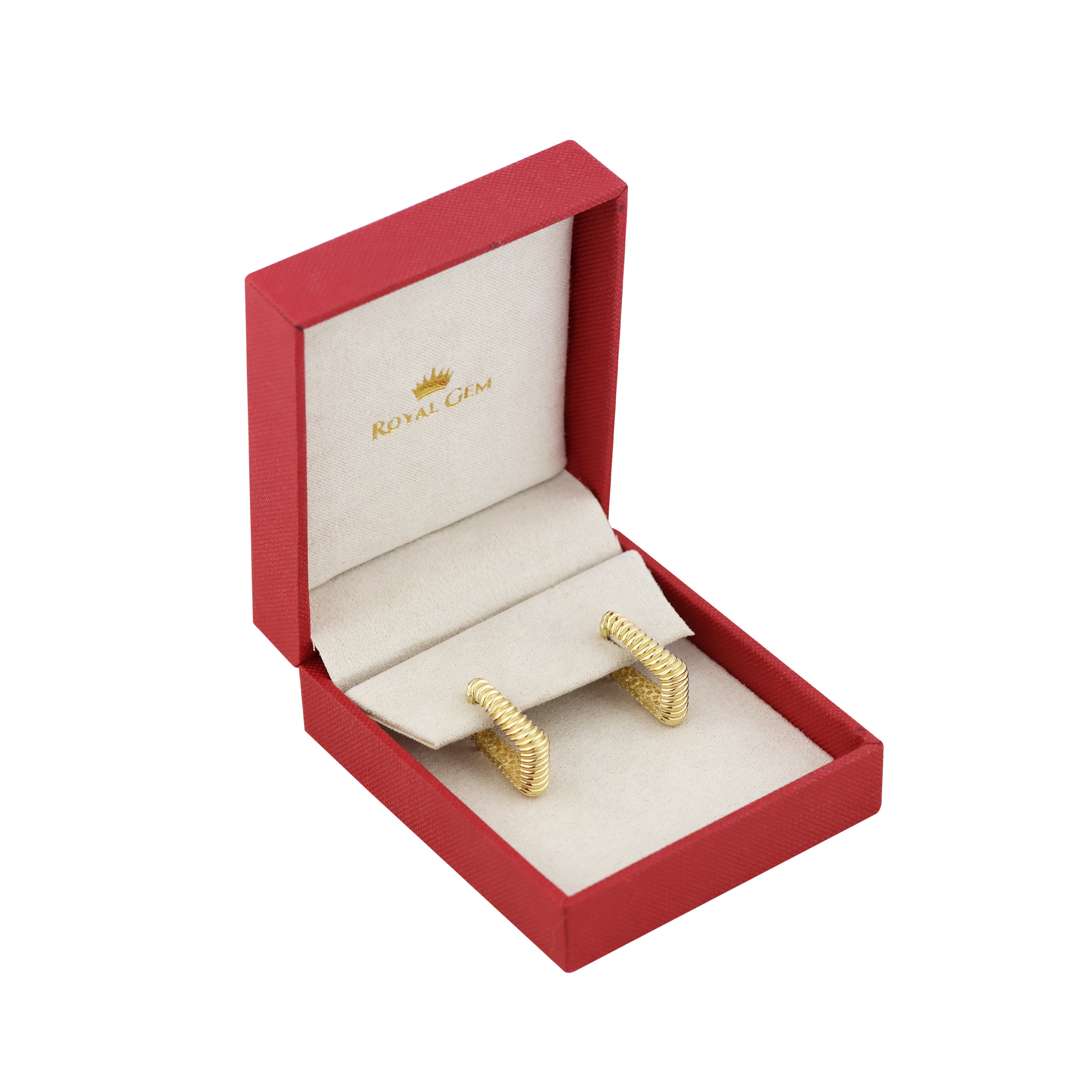 Fast Lane Gold Hoop Earrings