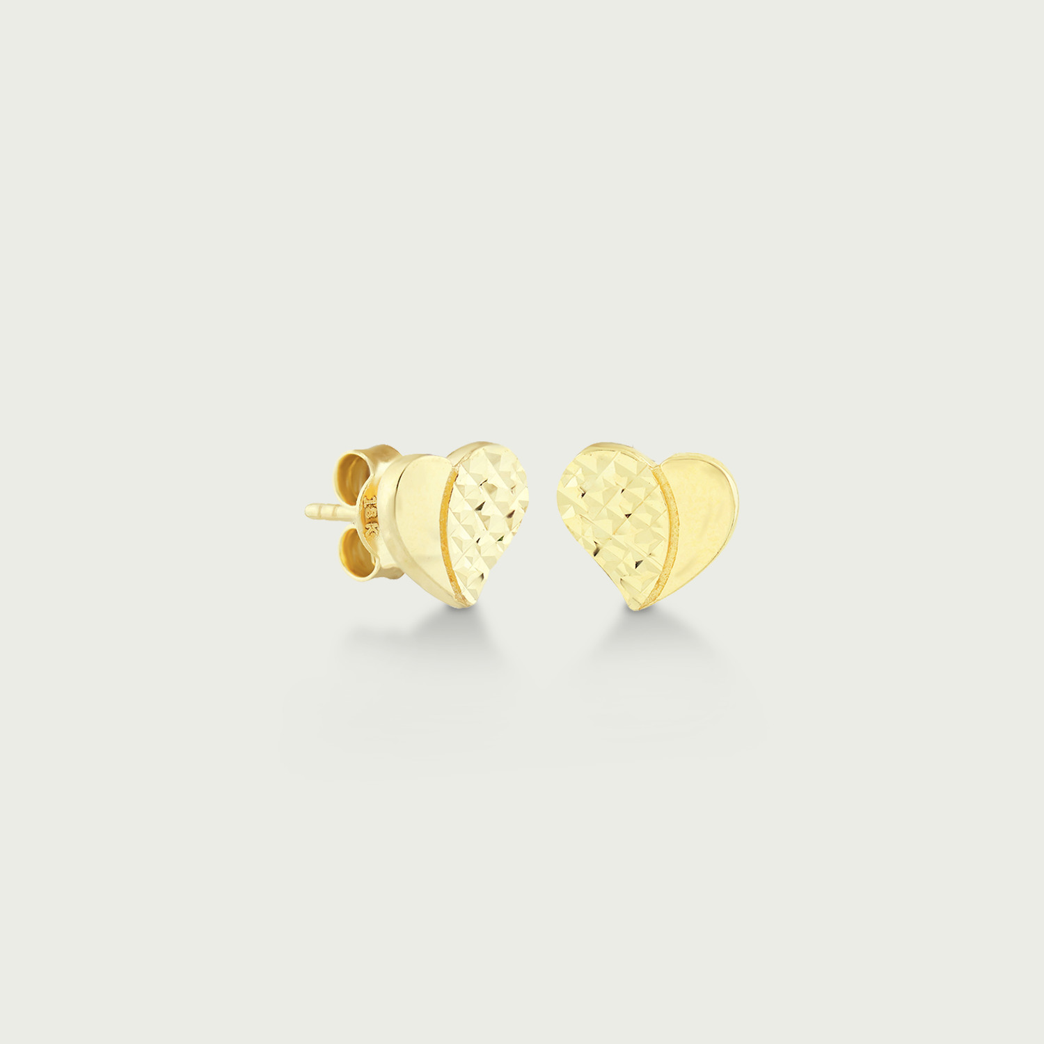 Clock-Out Chic Love Gold Stud Earrings