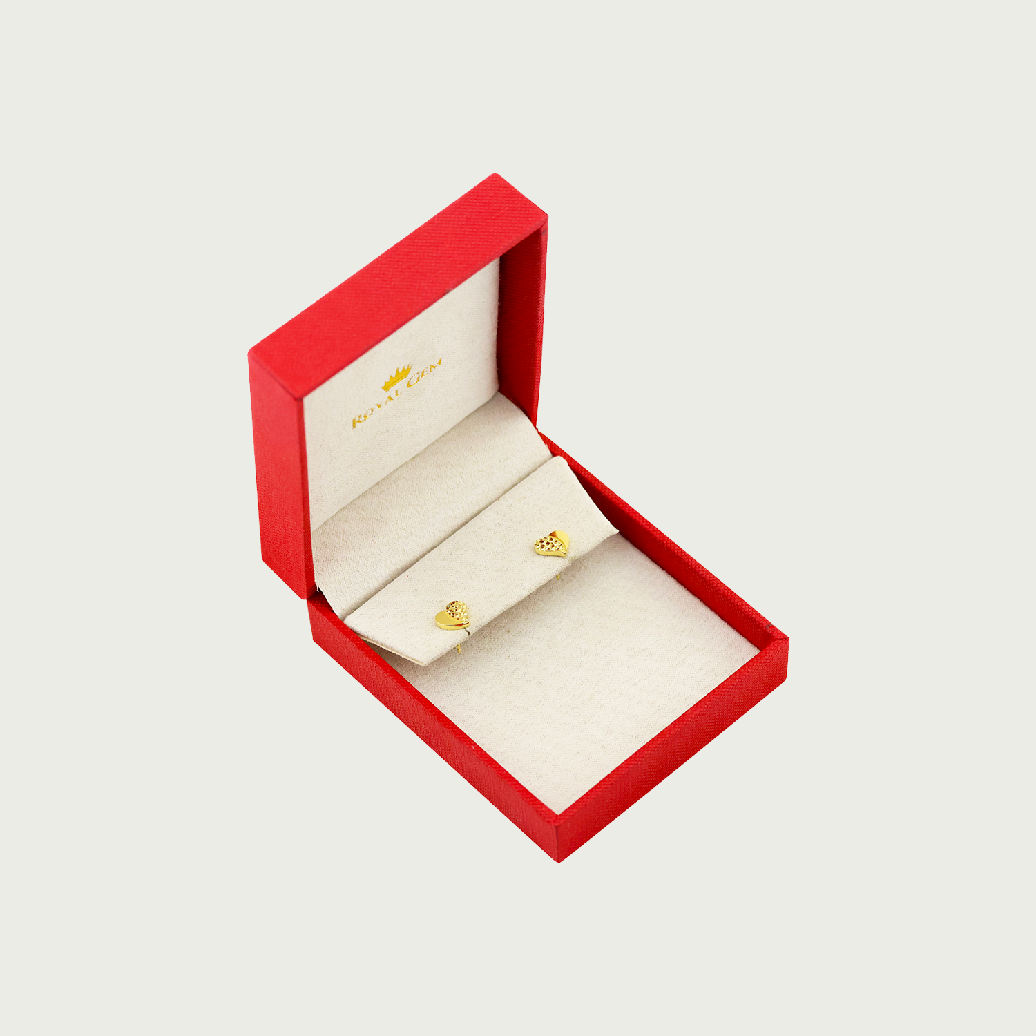 Clock-Out Chic Love Gold Stud Earrings
