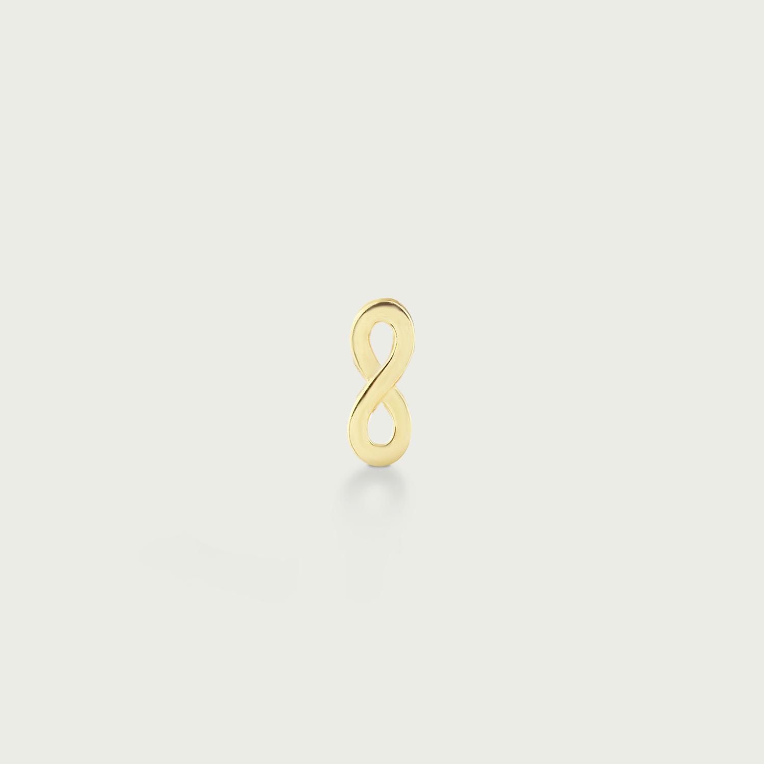 Clock-Out Glam Infinity Gold Stud Earrings