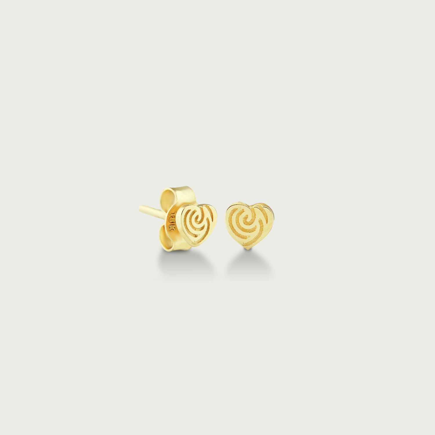 Clock-Out Chic Flower Gold Stud Earrings