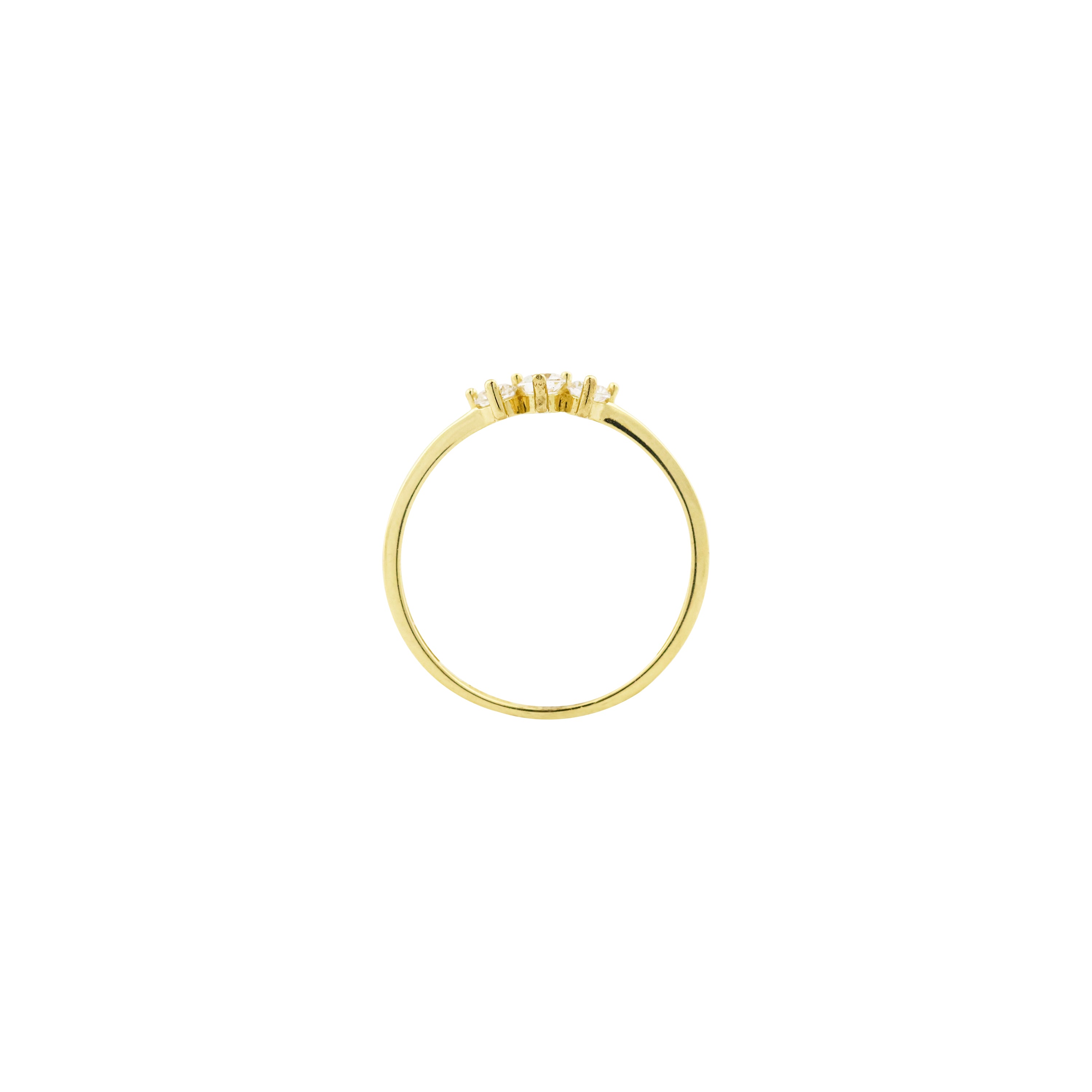 Signature Move Three Gold Ring