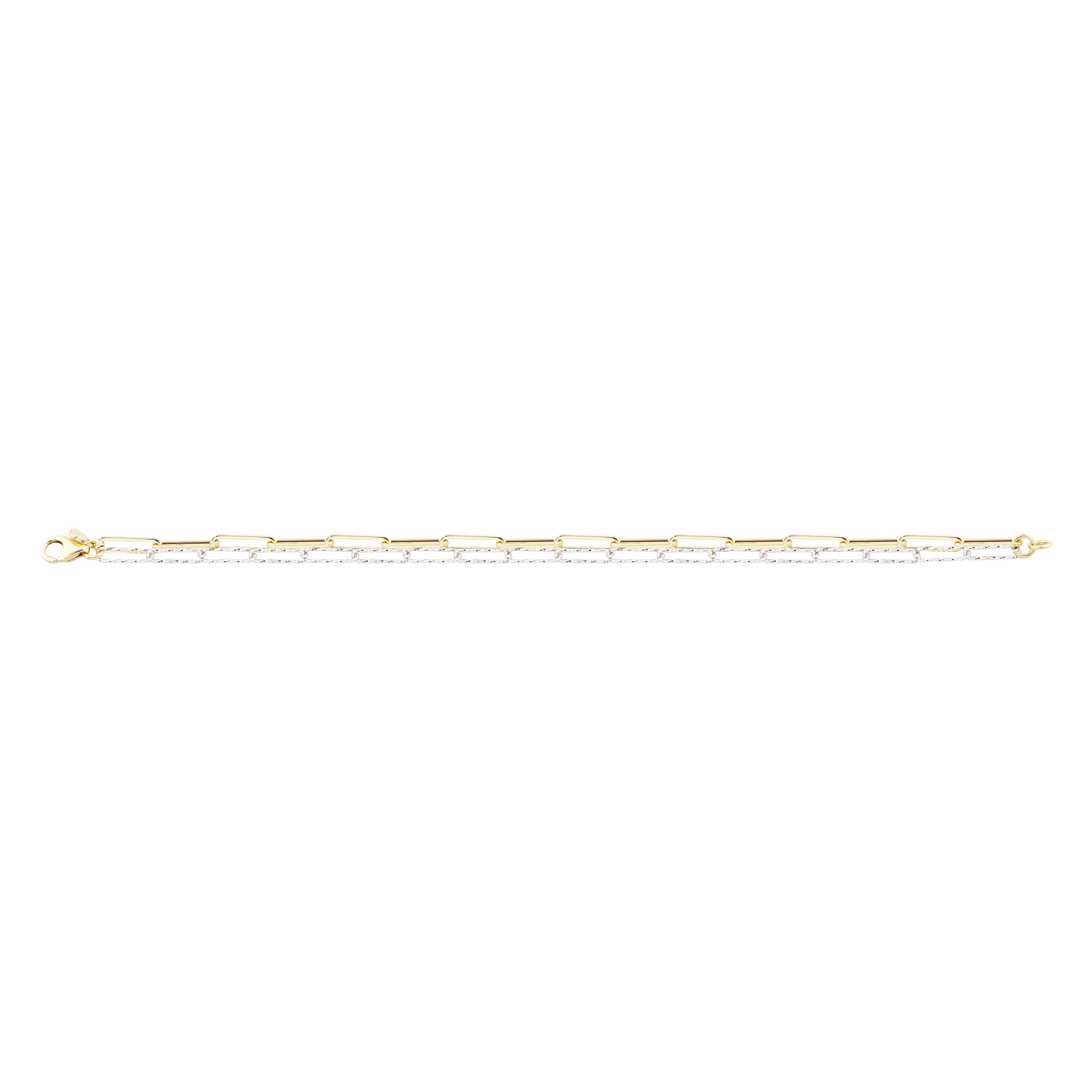 Two-Part Drama Gold Bracelet