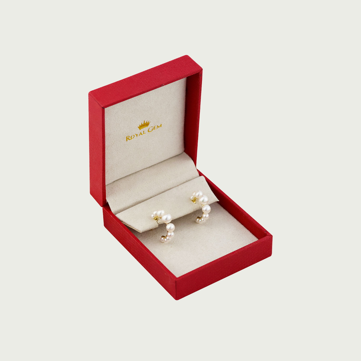 Shell Spell Pearl Conch Hoop Earrings