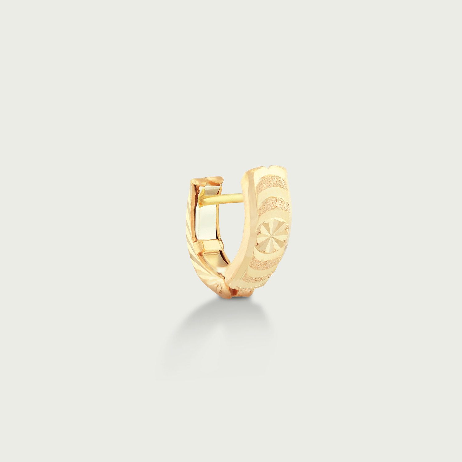 Fuchsia Gold Creolla Earrings