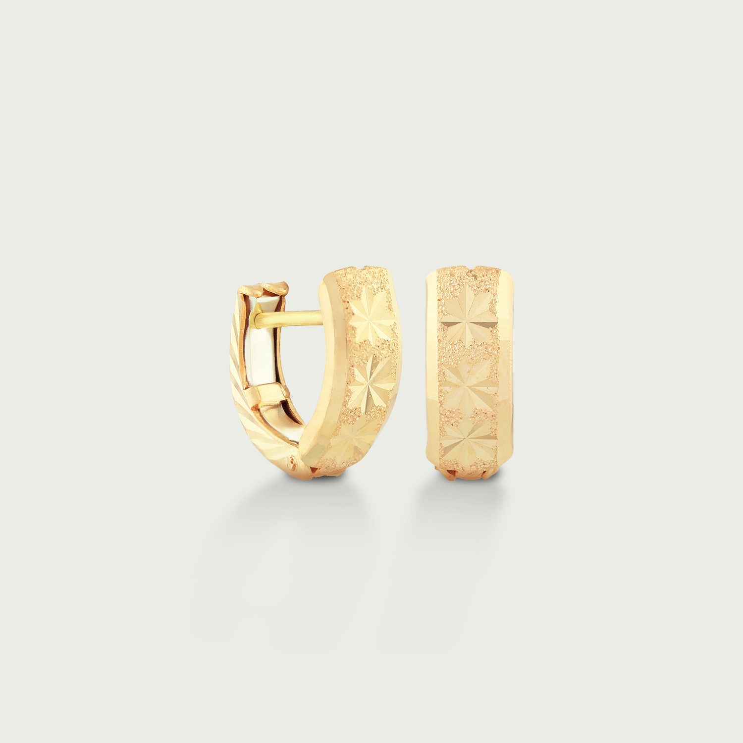 Geranium Gold Creolla Earrings