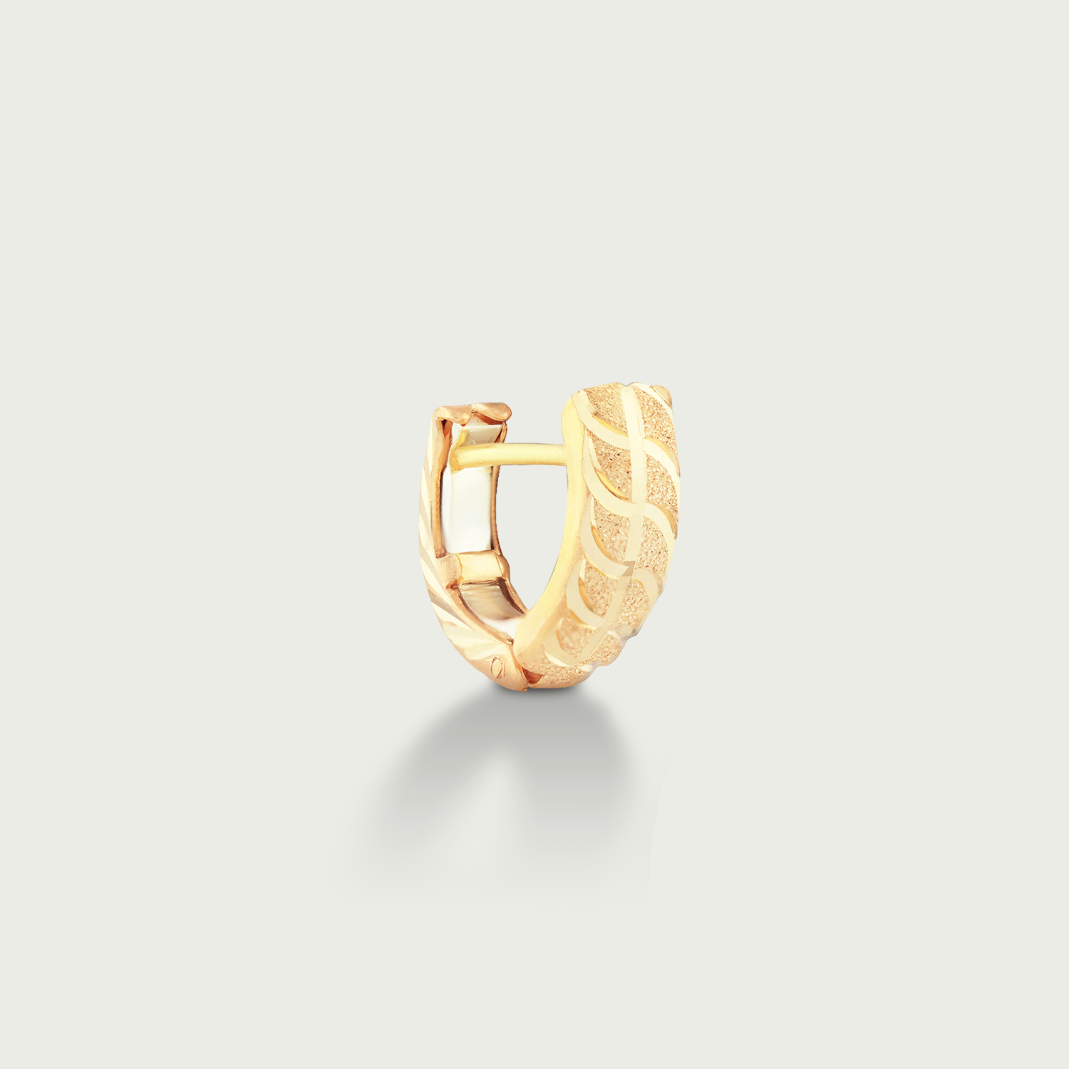 Peony  Gold Creolla Earrings
