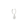 Teardrop Illusion Baguettes Diamond Dangling Earrings