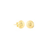 Golden Dome Sparkle Stud Earrings