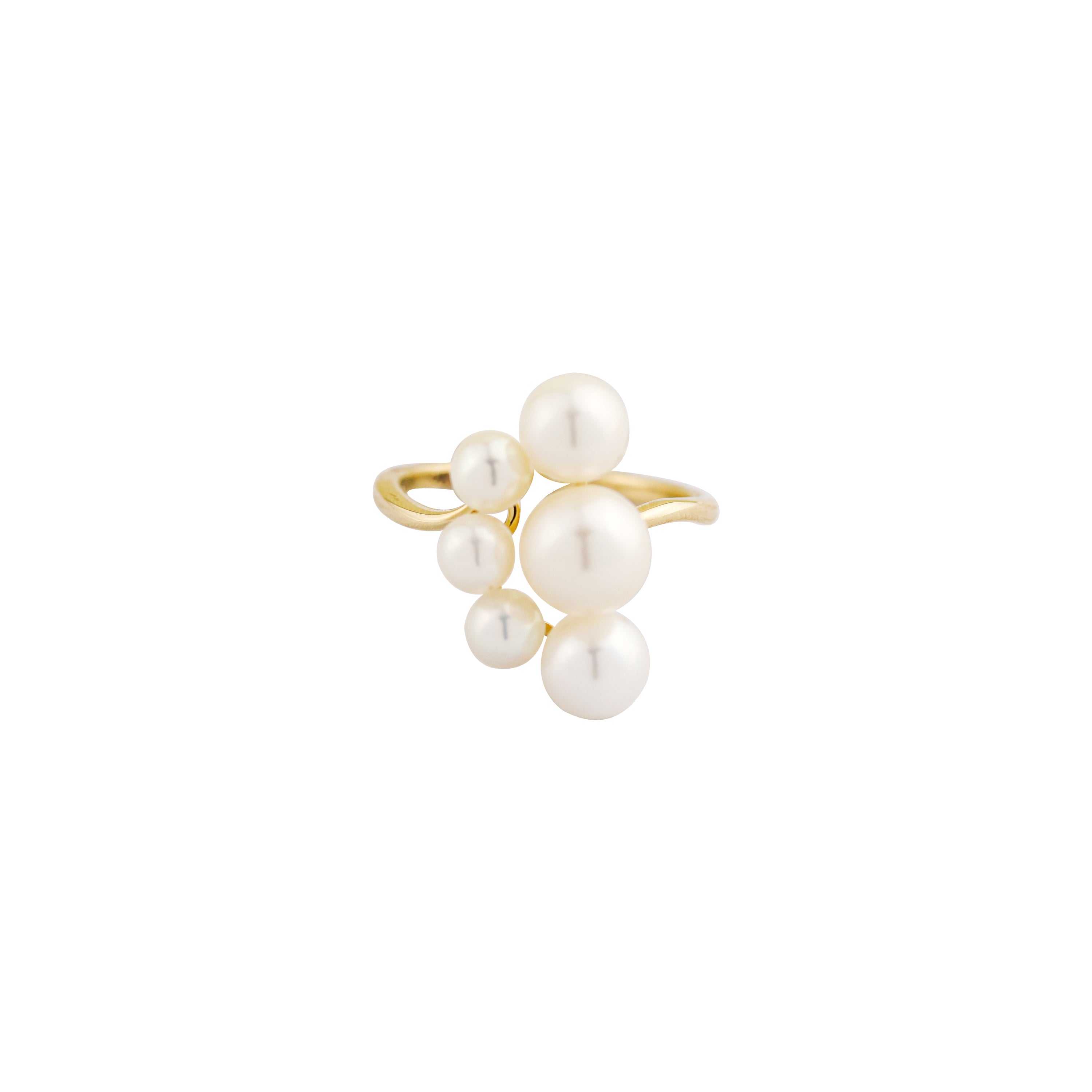 Sea Nymph Six Pearl Ring