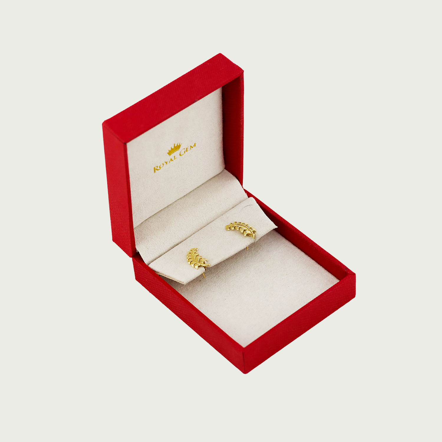 Fern Finesse Luxe Gold Crawler Earrings