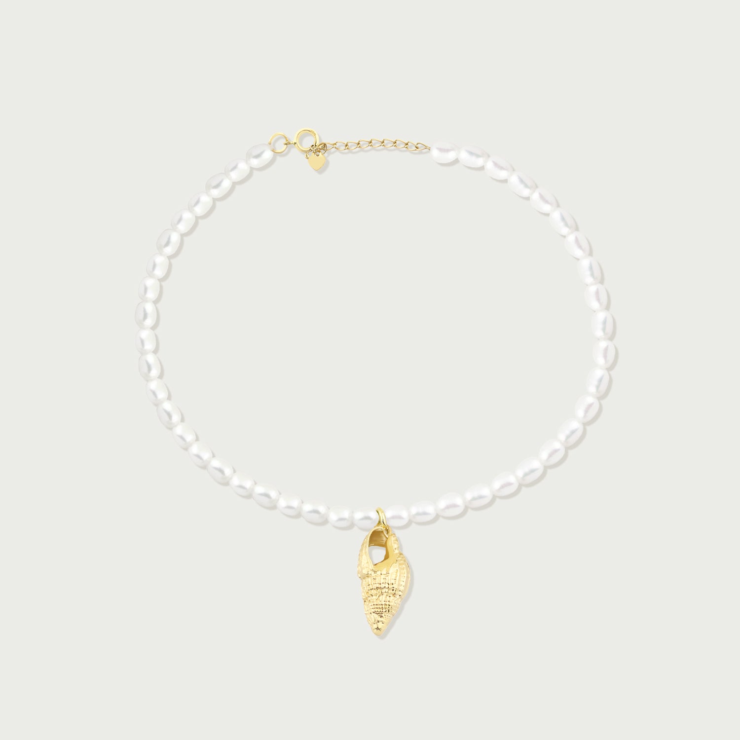 Sun, Surf, and Conch Pearl Anklet