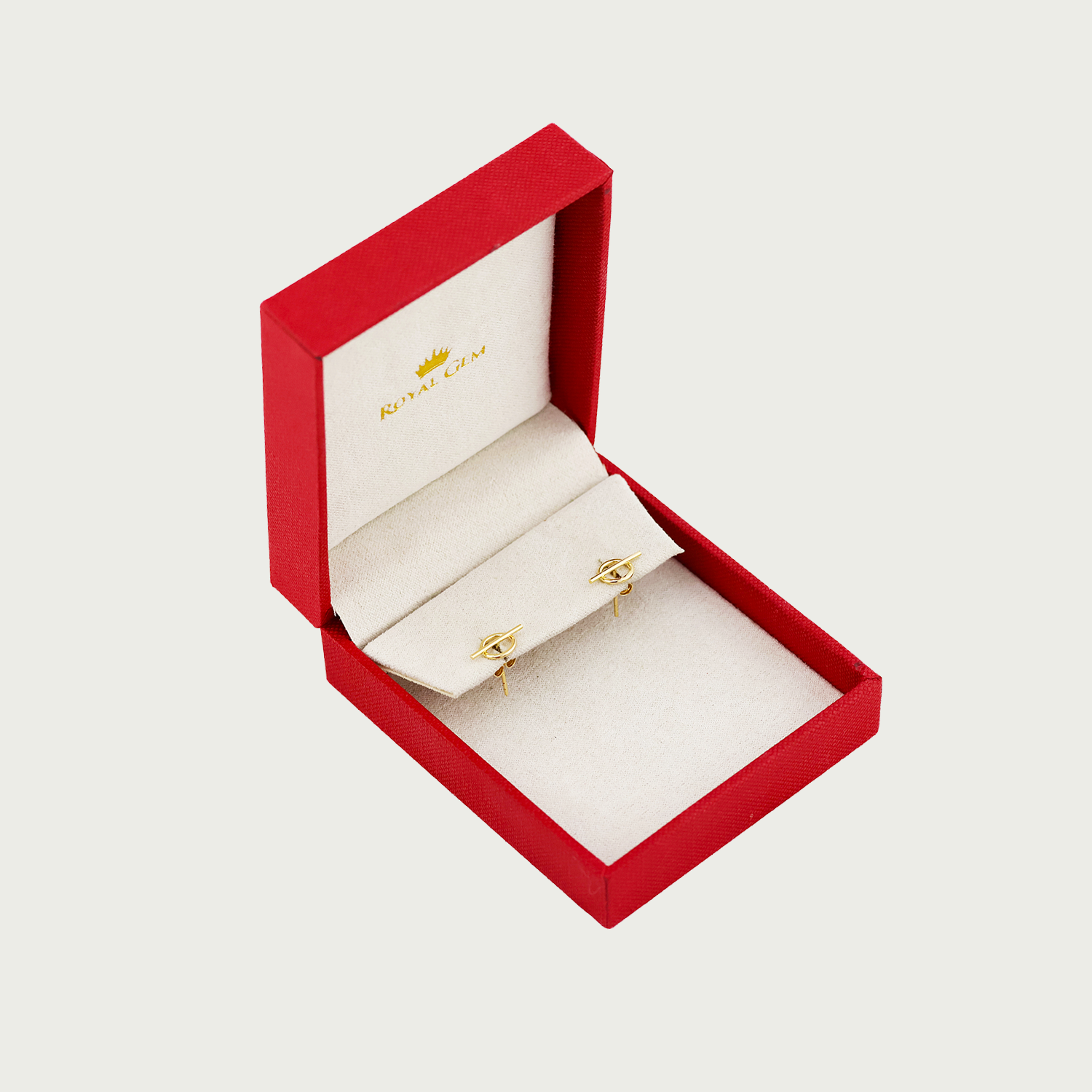 Halo Strike Gold Stud Earrings