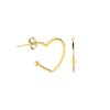 Golden Love Arch Hoop Earrings