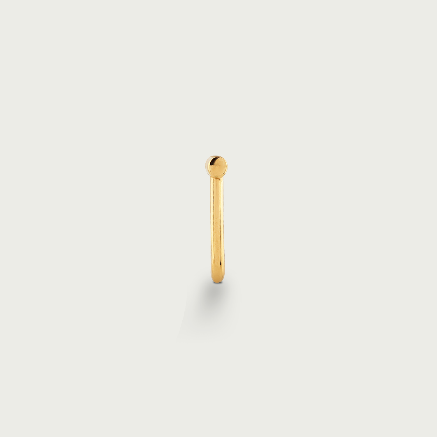Modern Flow Gold Hoop Earrings