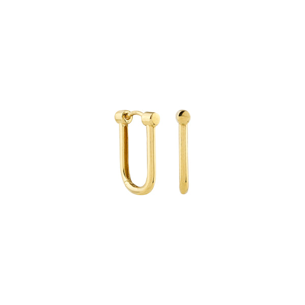 U-Shaped Pin Hoop Earrings