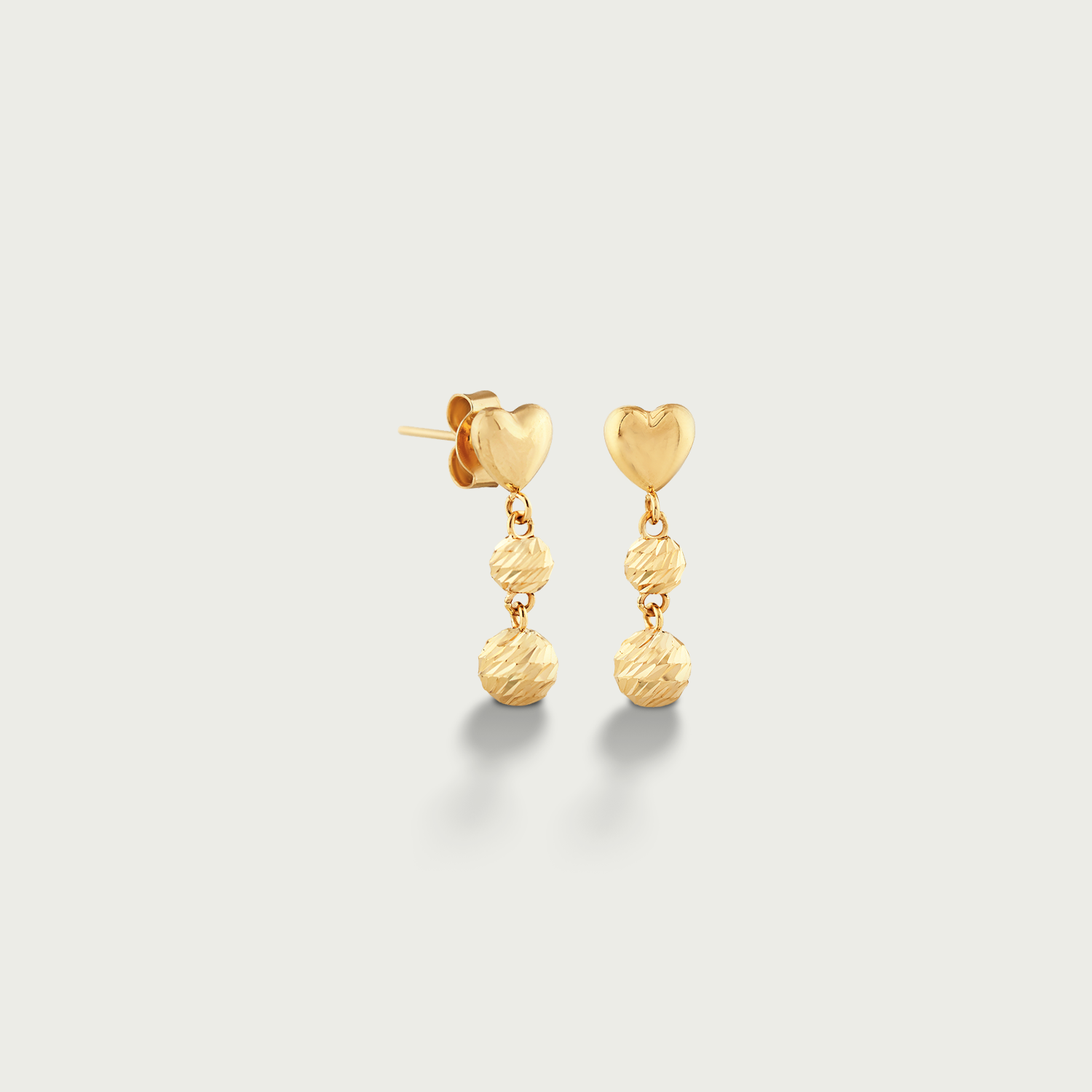 Linked with Love Gold Dangling Earrings