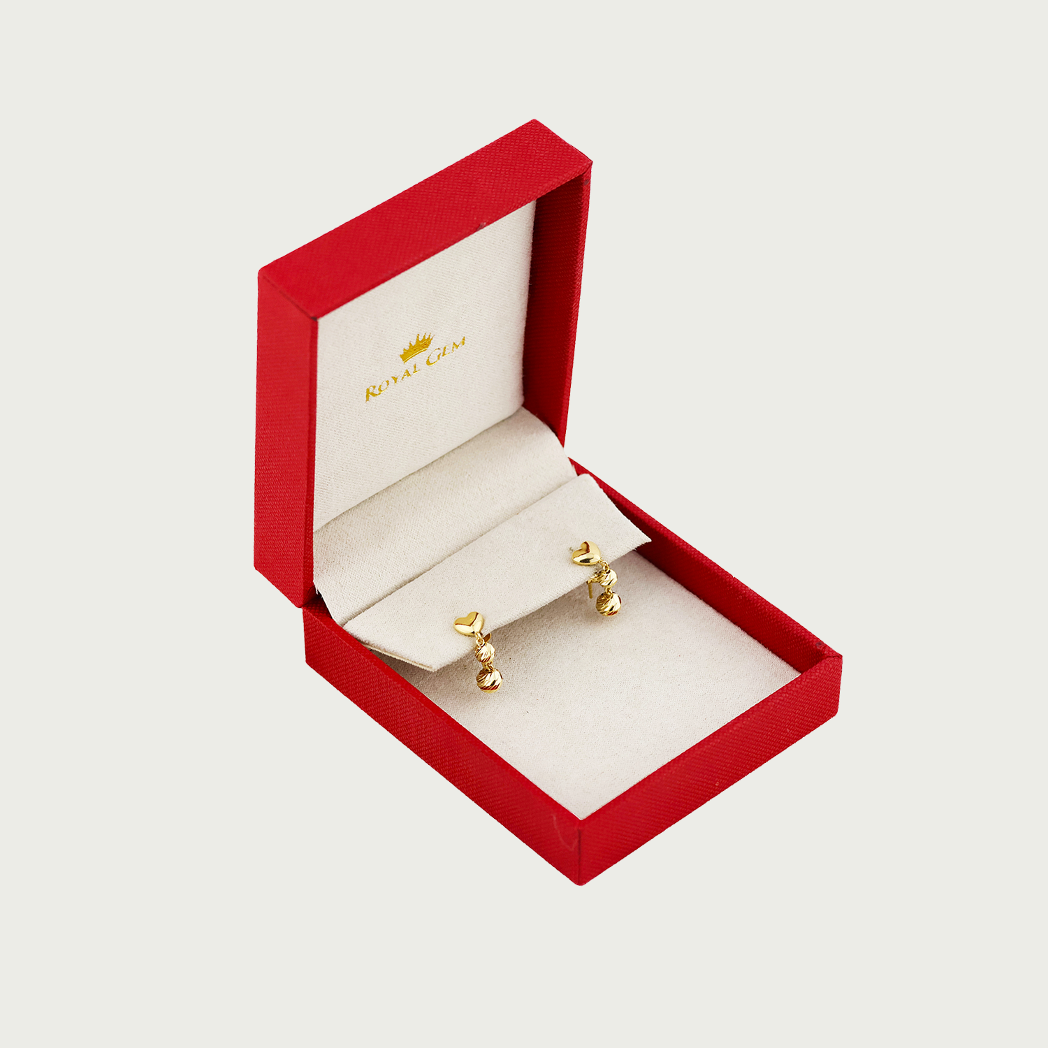 Linked with Love Gold Dangling Earrings