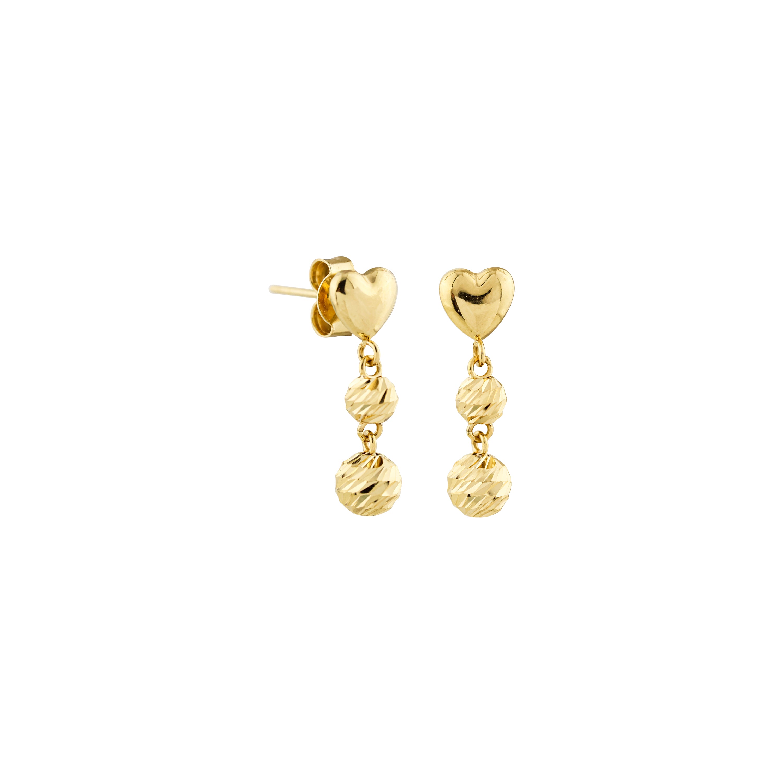 Linked with Love Gold Dangling Earrings
