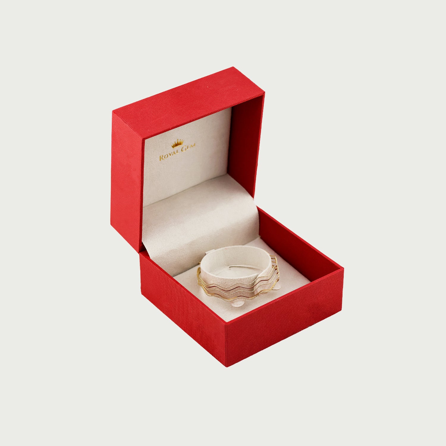 Rippling Grace Gold Bangle