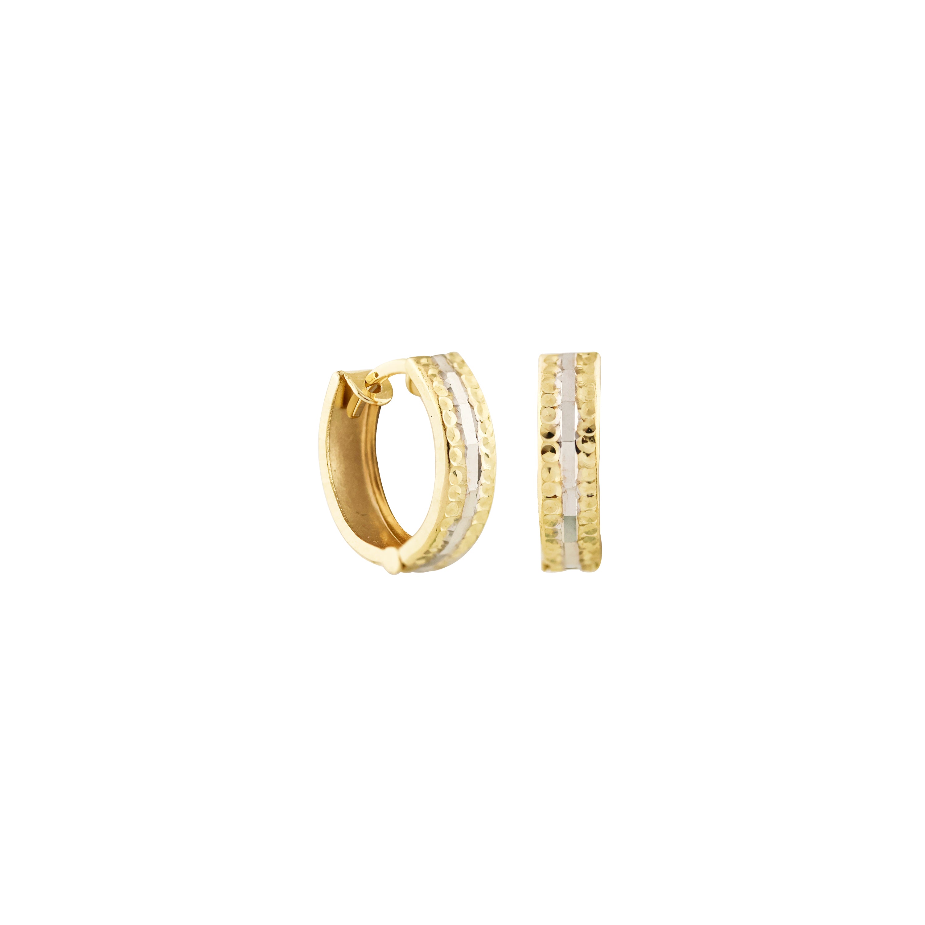 Sparkle Gold Hoop Earrings