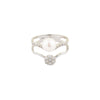 Eternal Embrace Pearl & Diamond Fusion White Gold Ring
