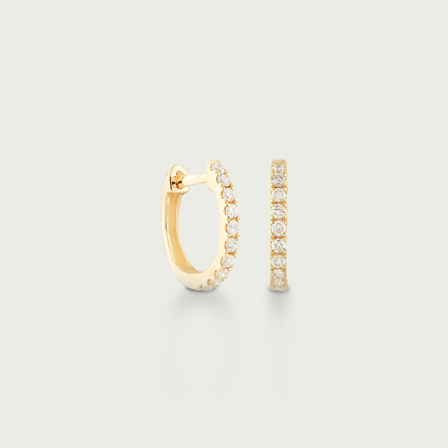 Sultry Cascade Diamond Hoop Earrings