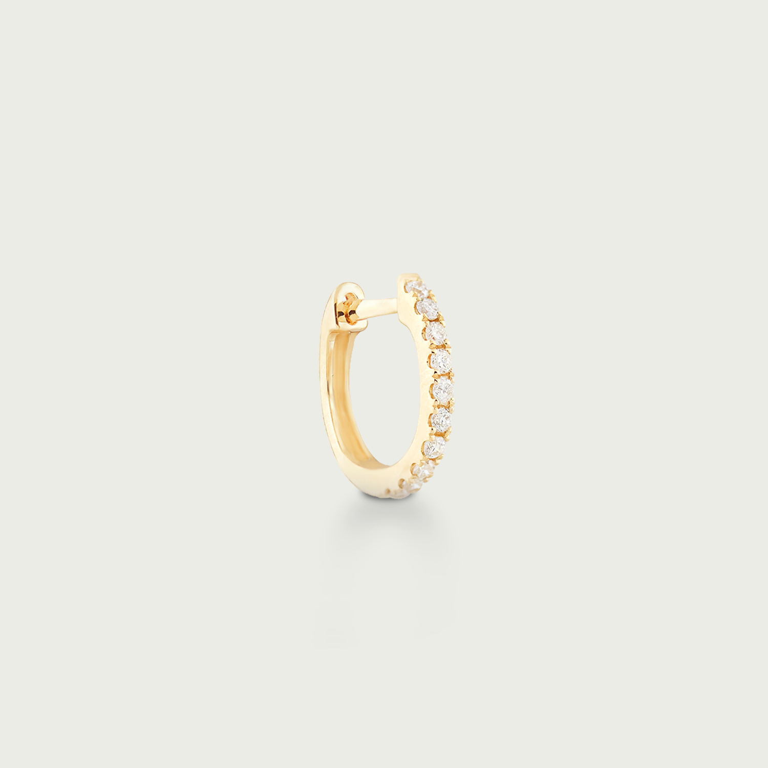 Sultry Cascade Diamond Hoop Earrings