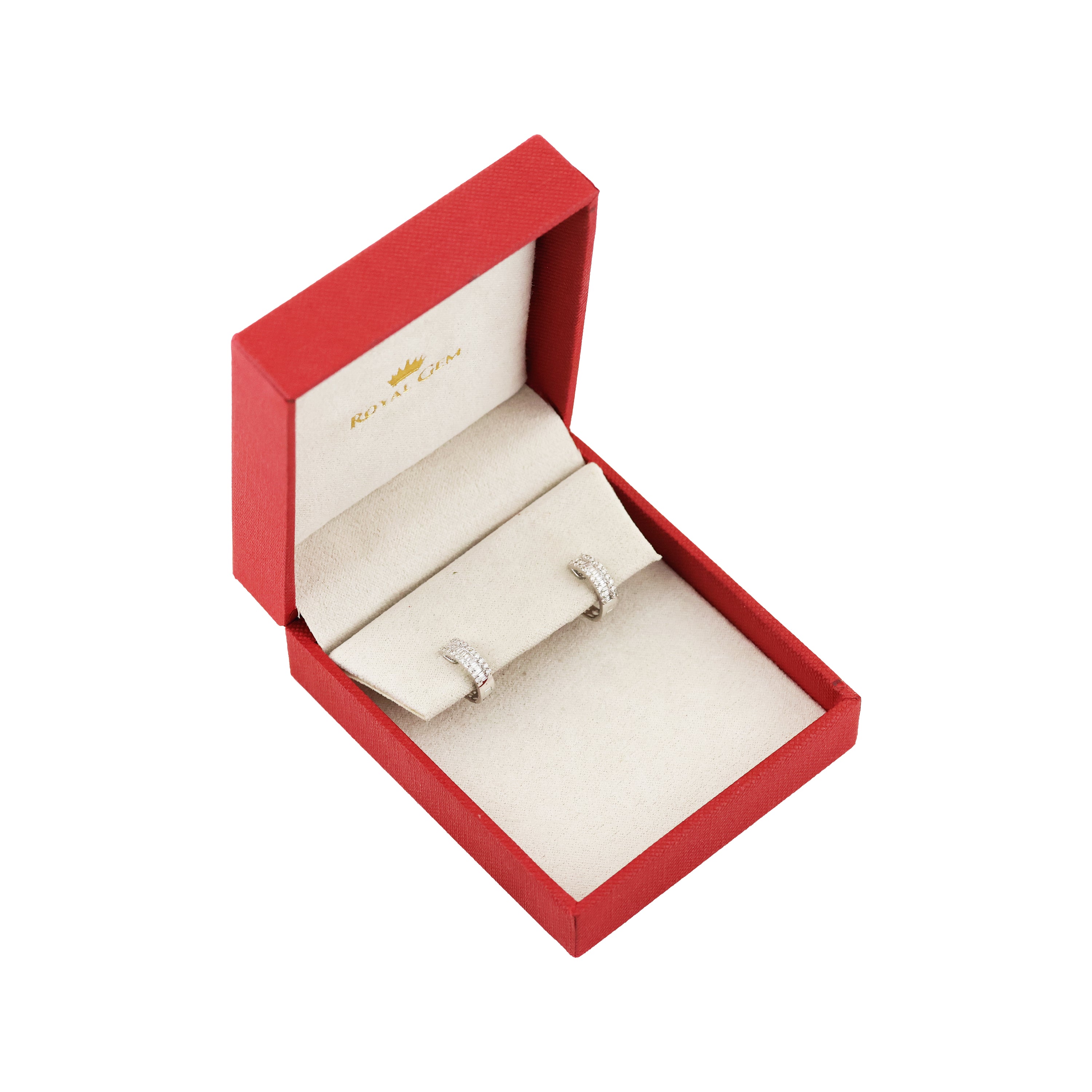 Dazzling Enigma Glint Diamond Hoop Earrings