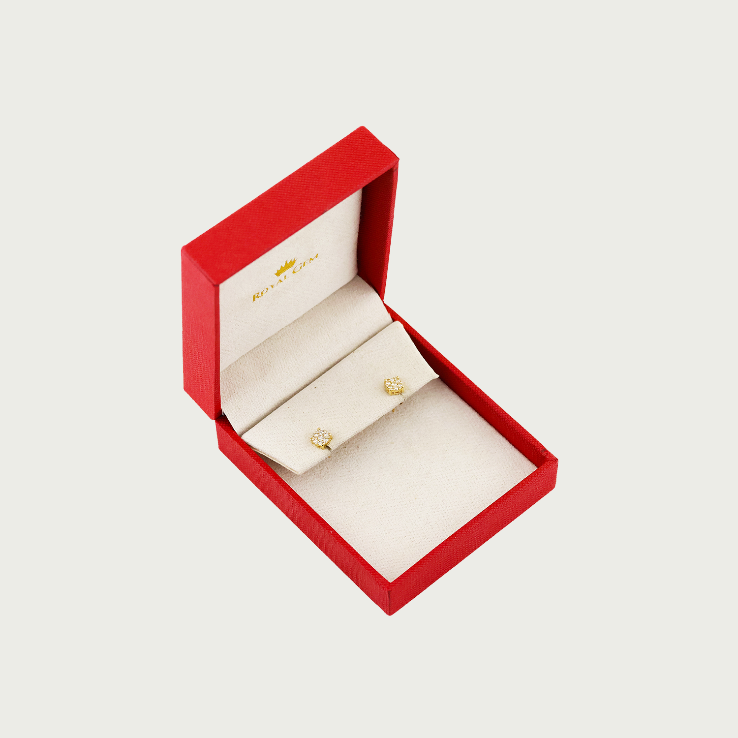 Gilded Bloom Diamond Stud Earrings