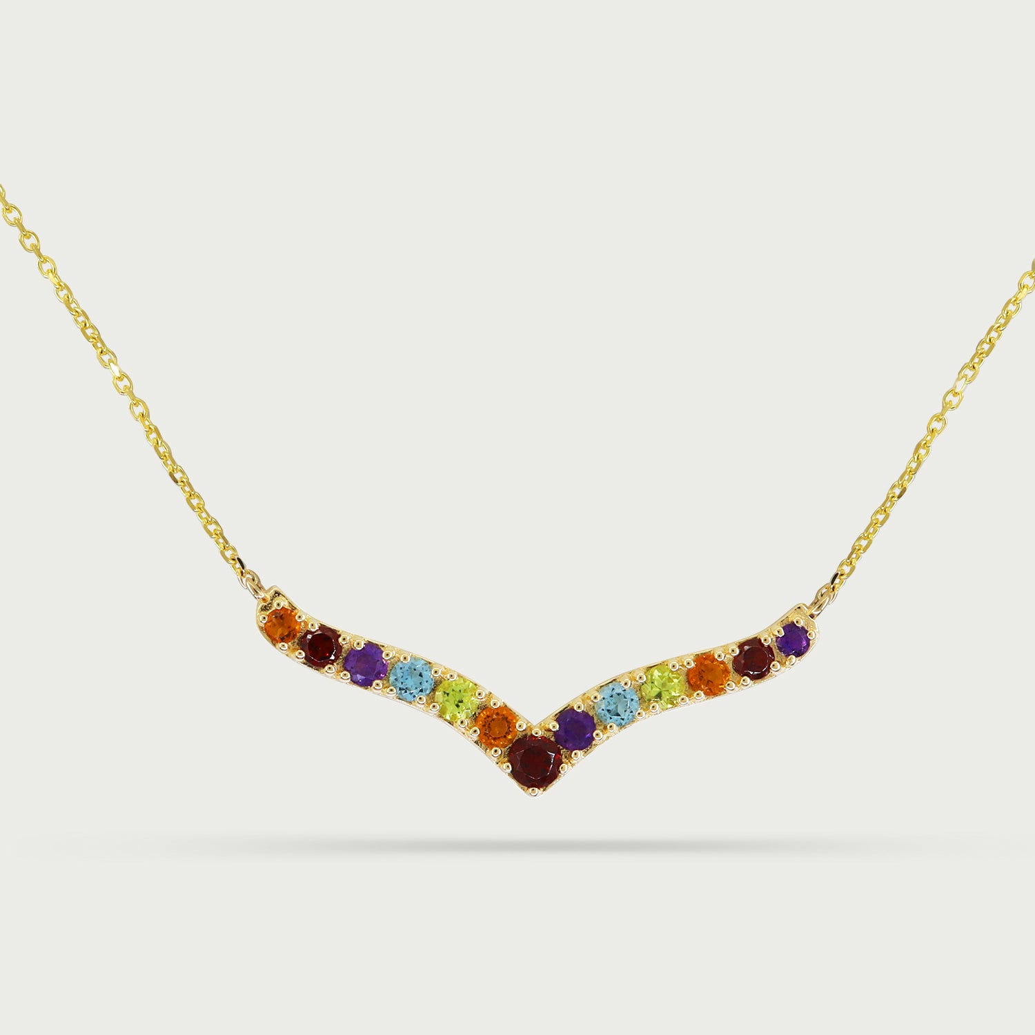 Symphony Of Color Gemstone Necklace