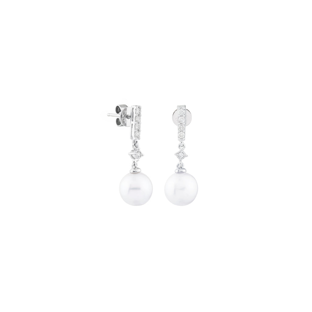 South Sea Pearl Dangling Earrings