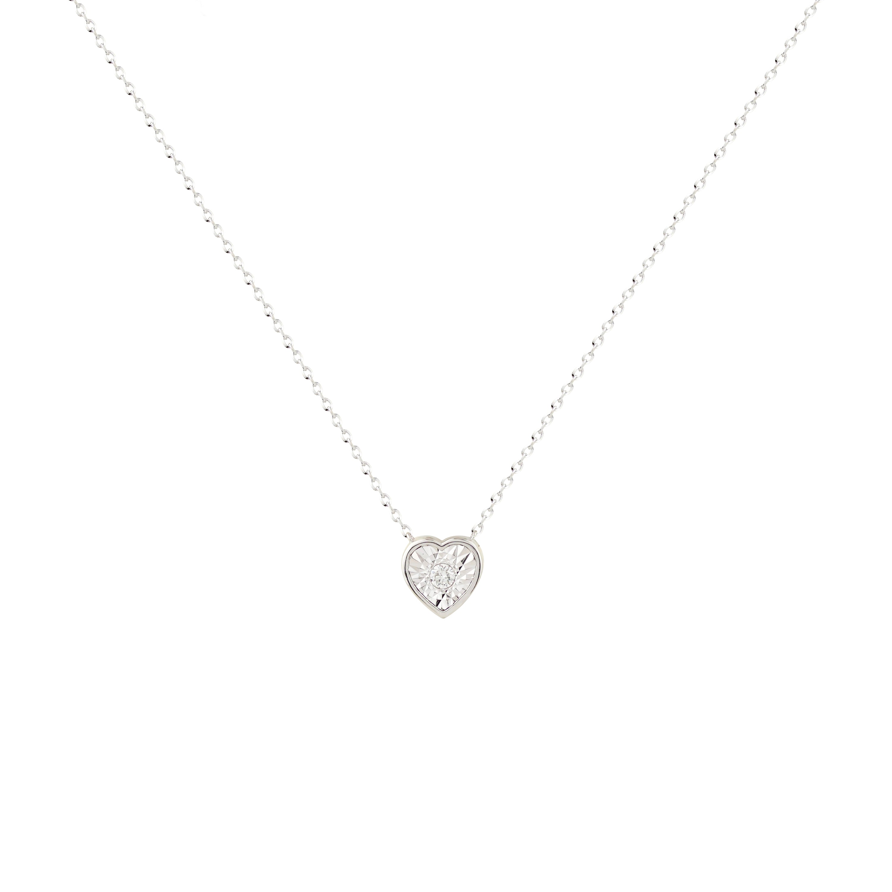 Stellar Solitude Spark Diamond Necklace