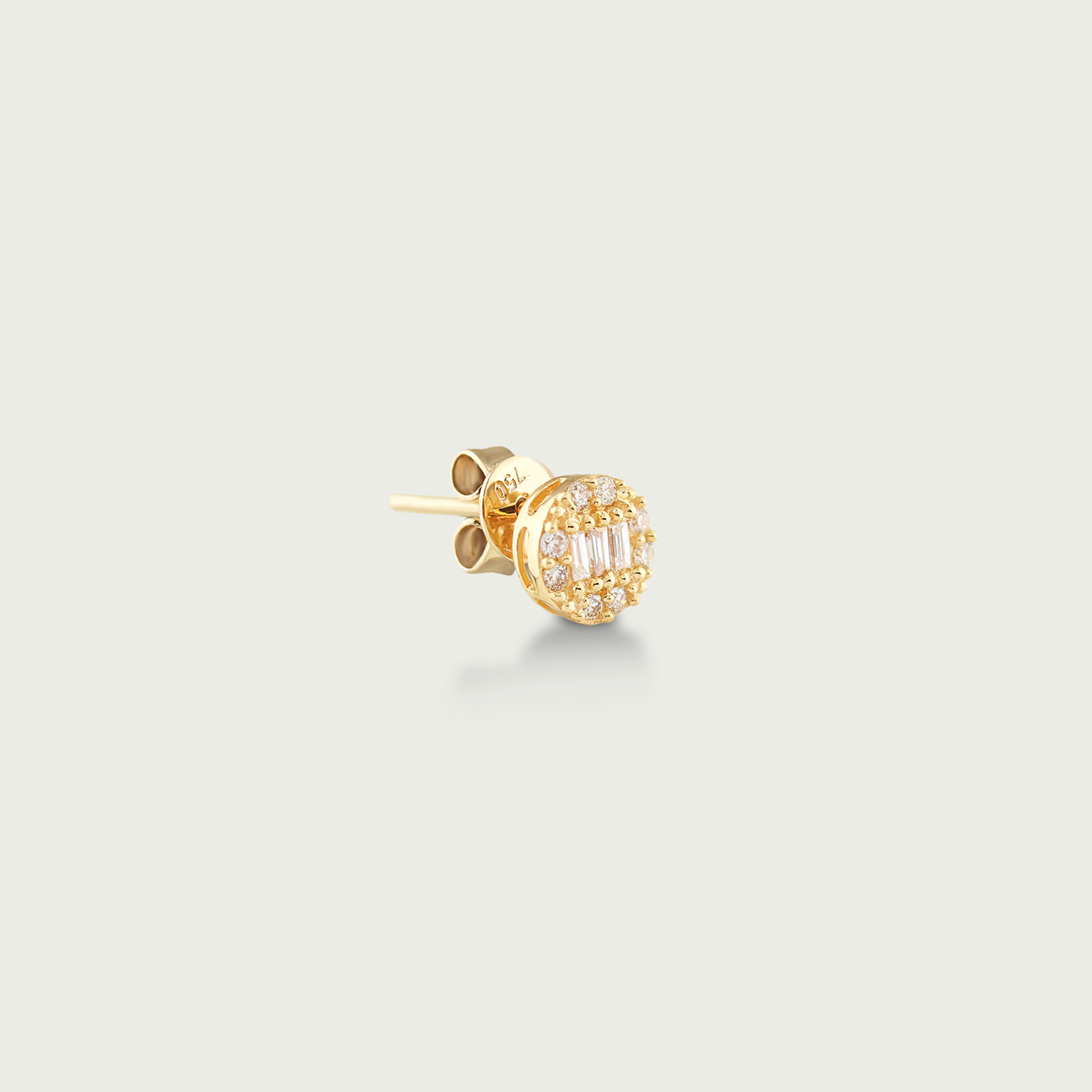 Circle Weave Glamour Diamond Stud Earrings