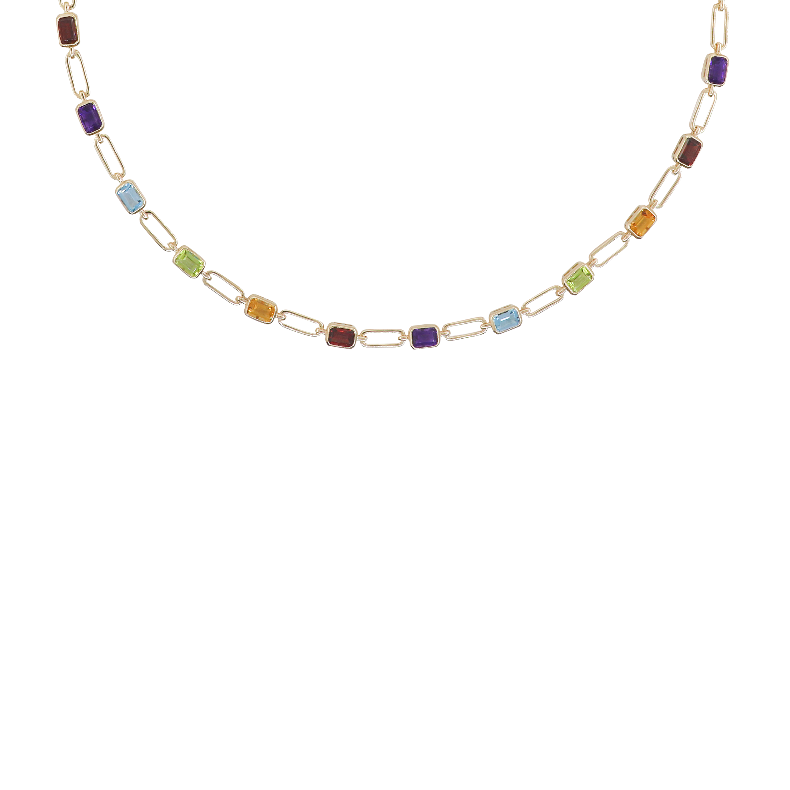 In Living Color Gemstone Necklace