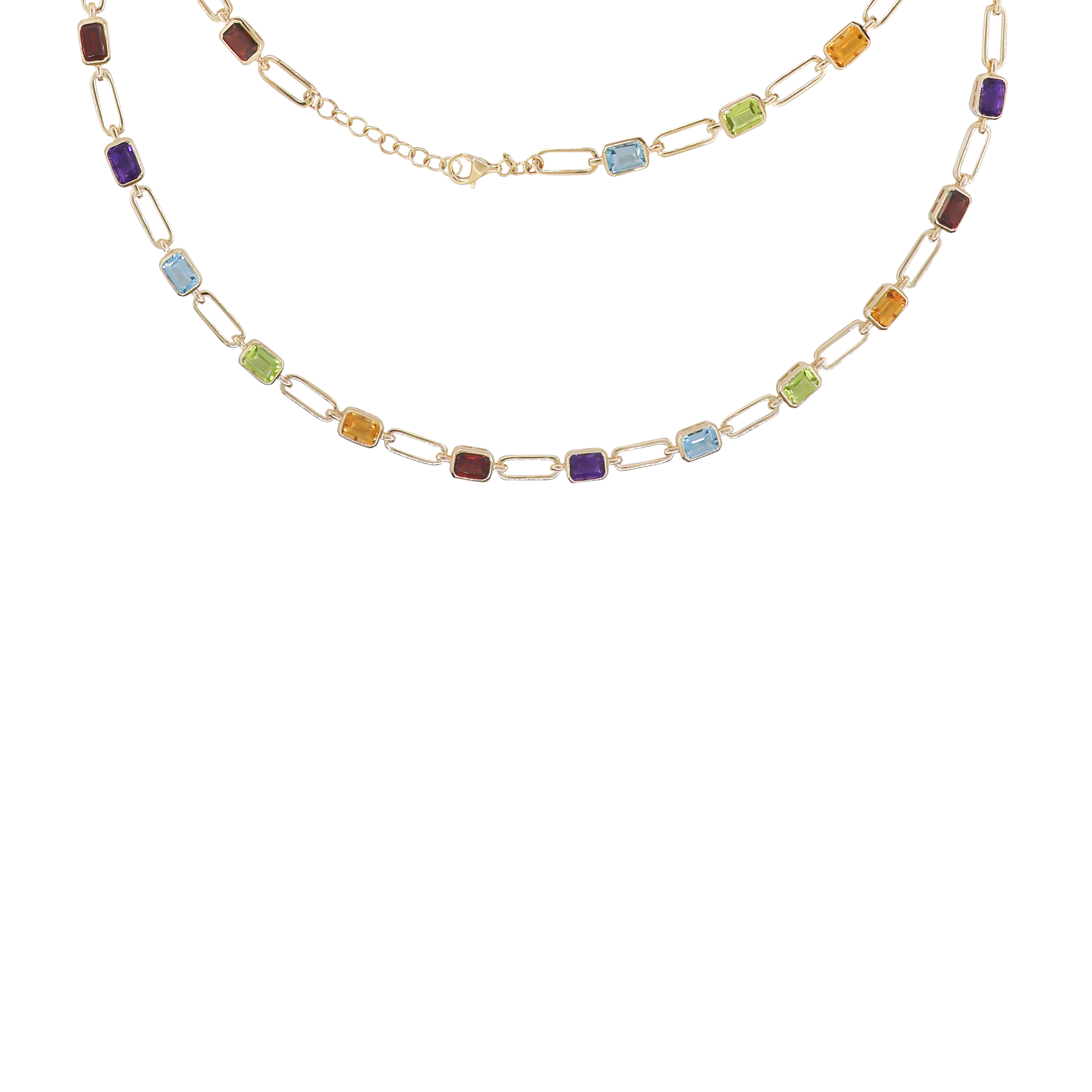In Living Color Gemstone Necklace