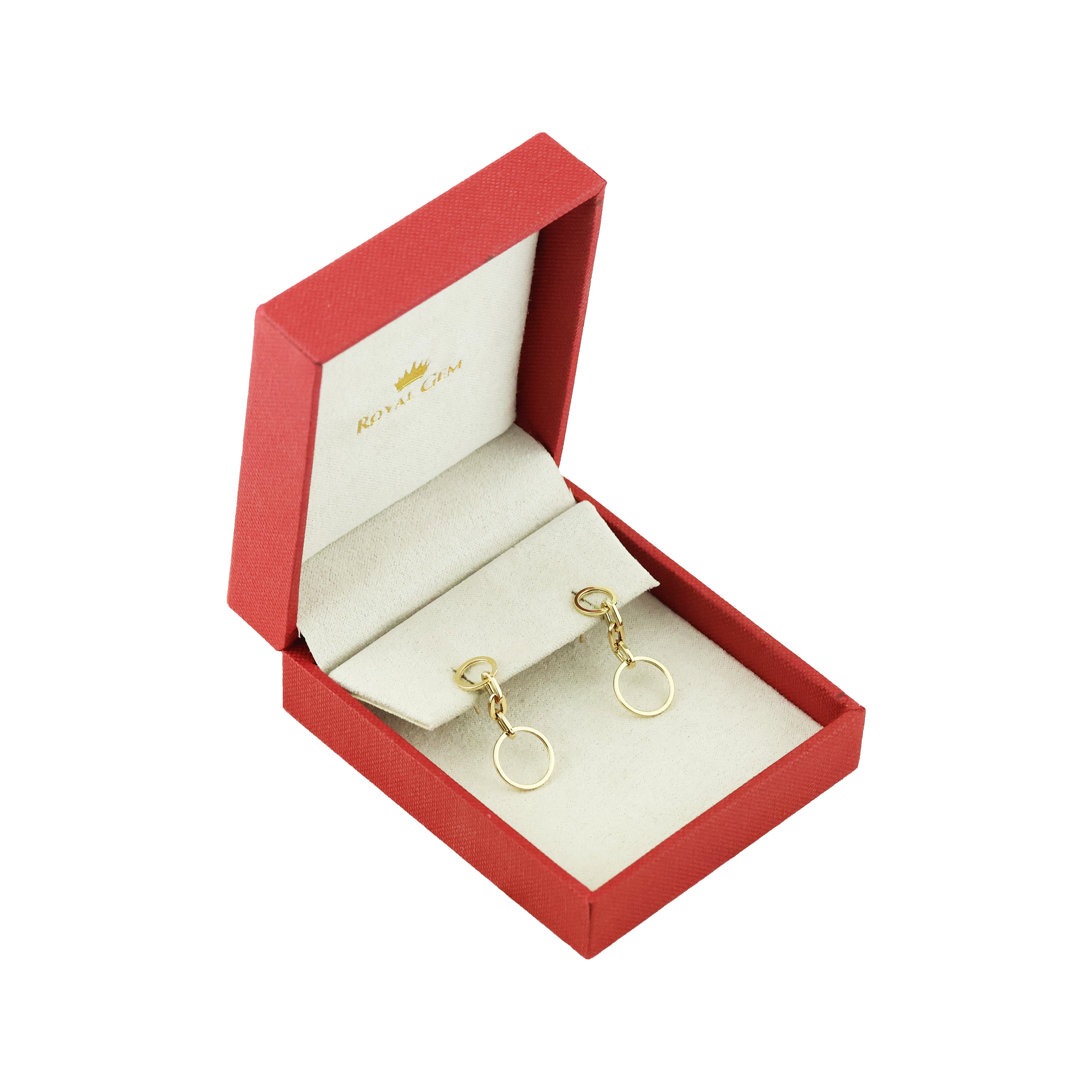 Circle Flow Gold Danglings Earrings