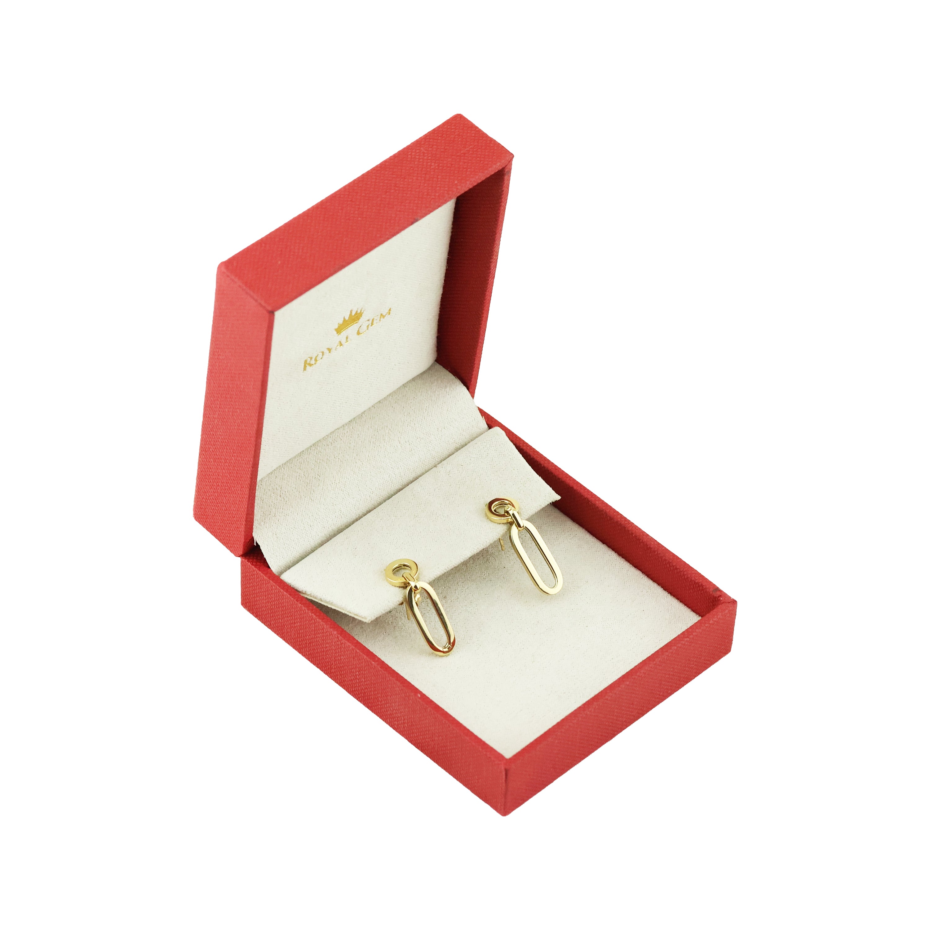 Geometric Glam Gold Dangling Earrings