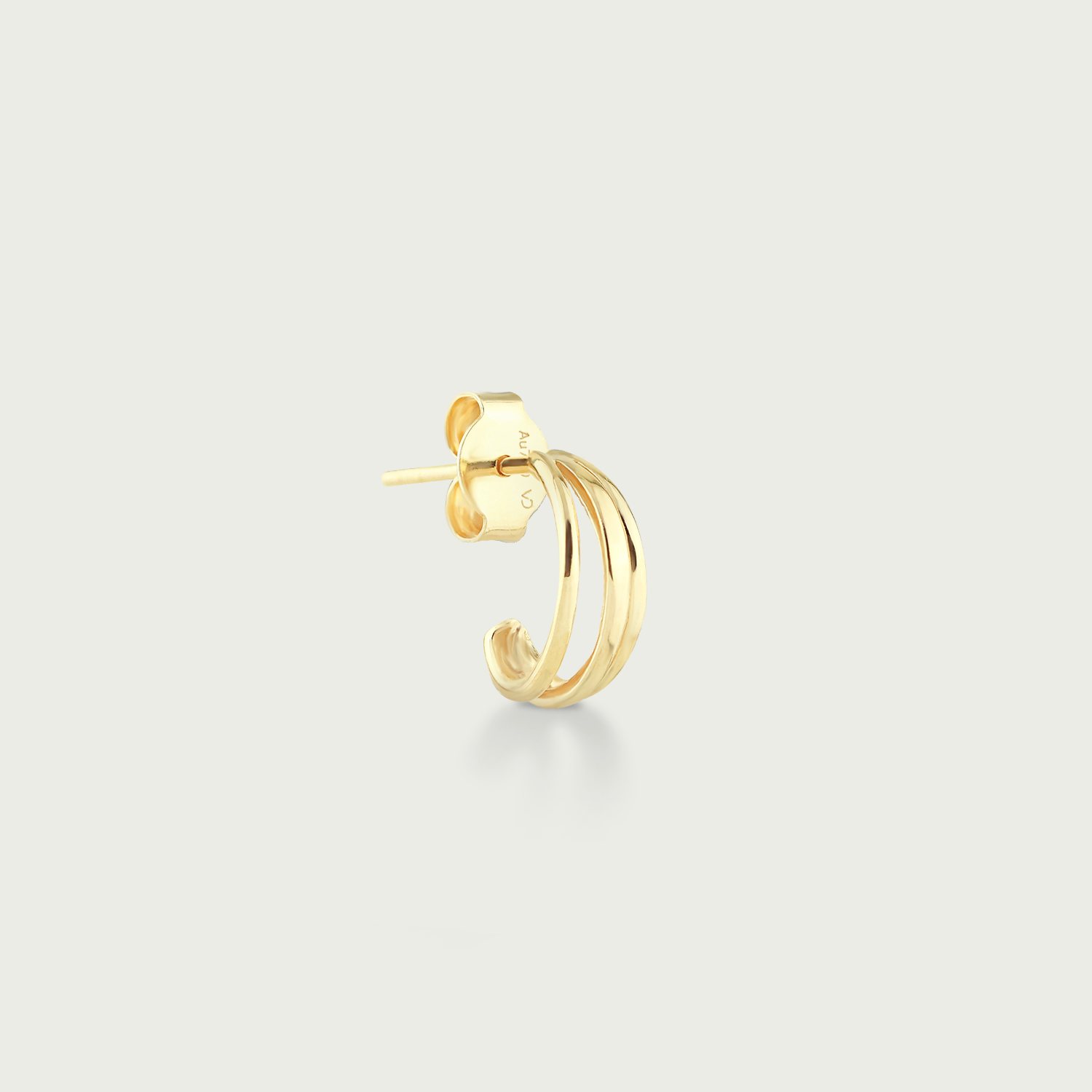 Power Trio Gold Hoop Earrings