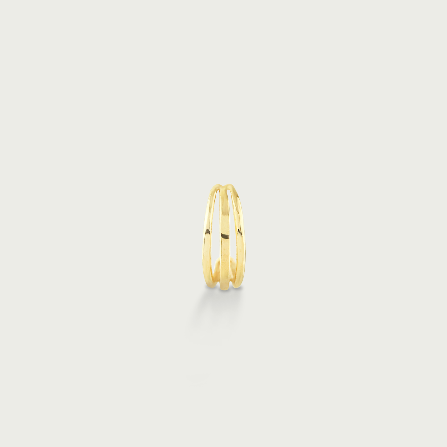 Power Trio Gold Hoop Earrings