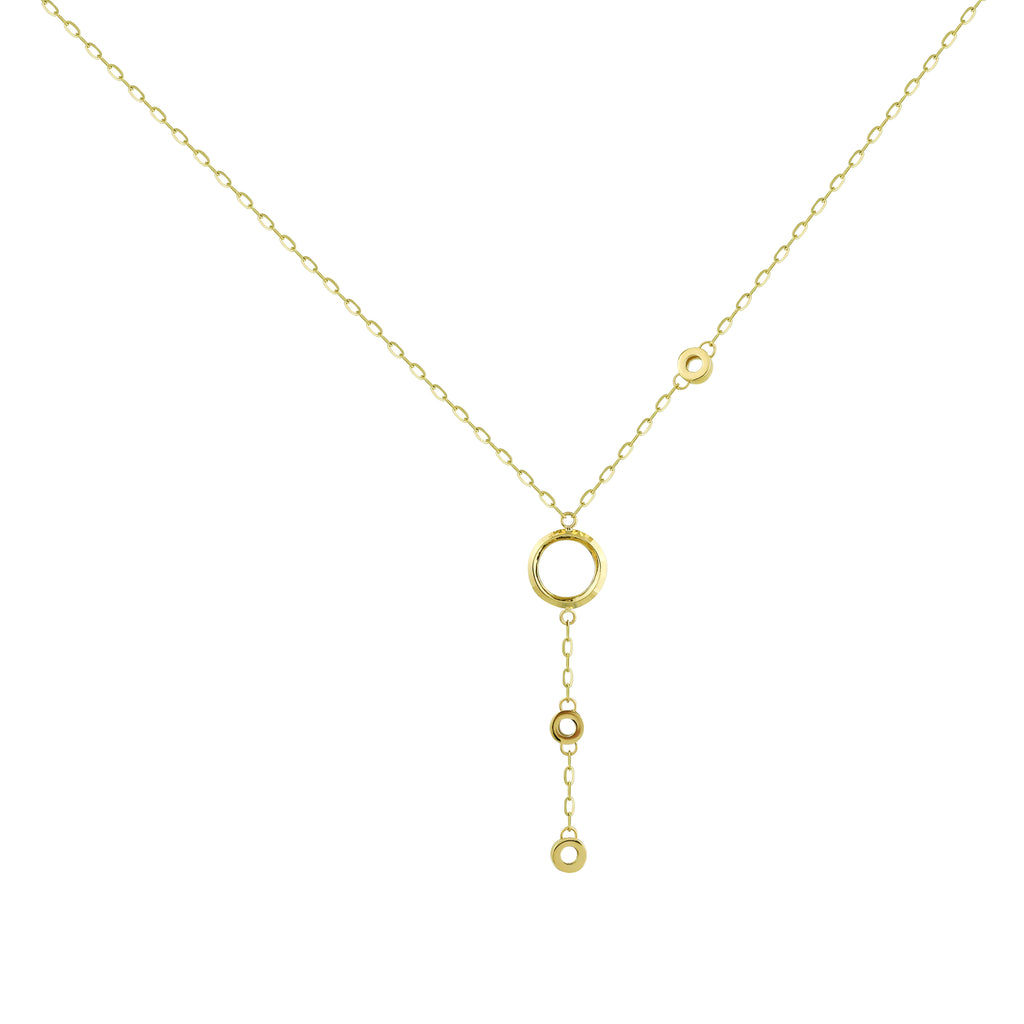 Geometric Chic Lariat Necklace