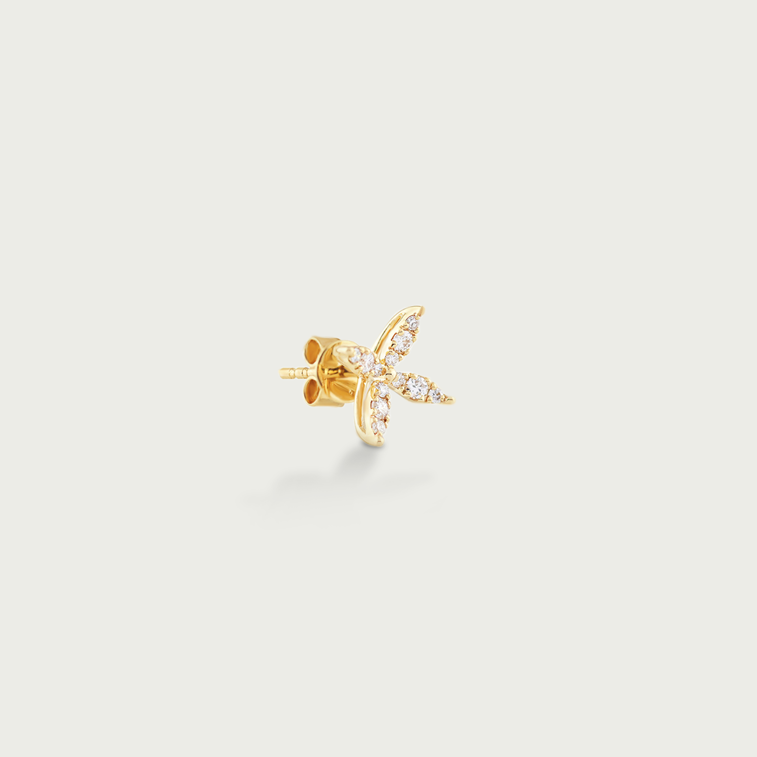 Petal Radiance Diamond  Stud Earrings