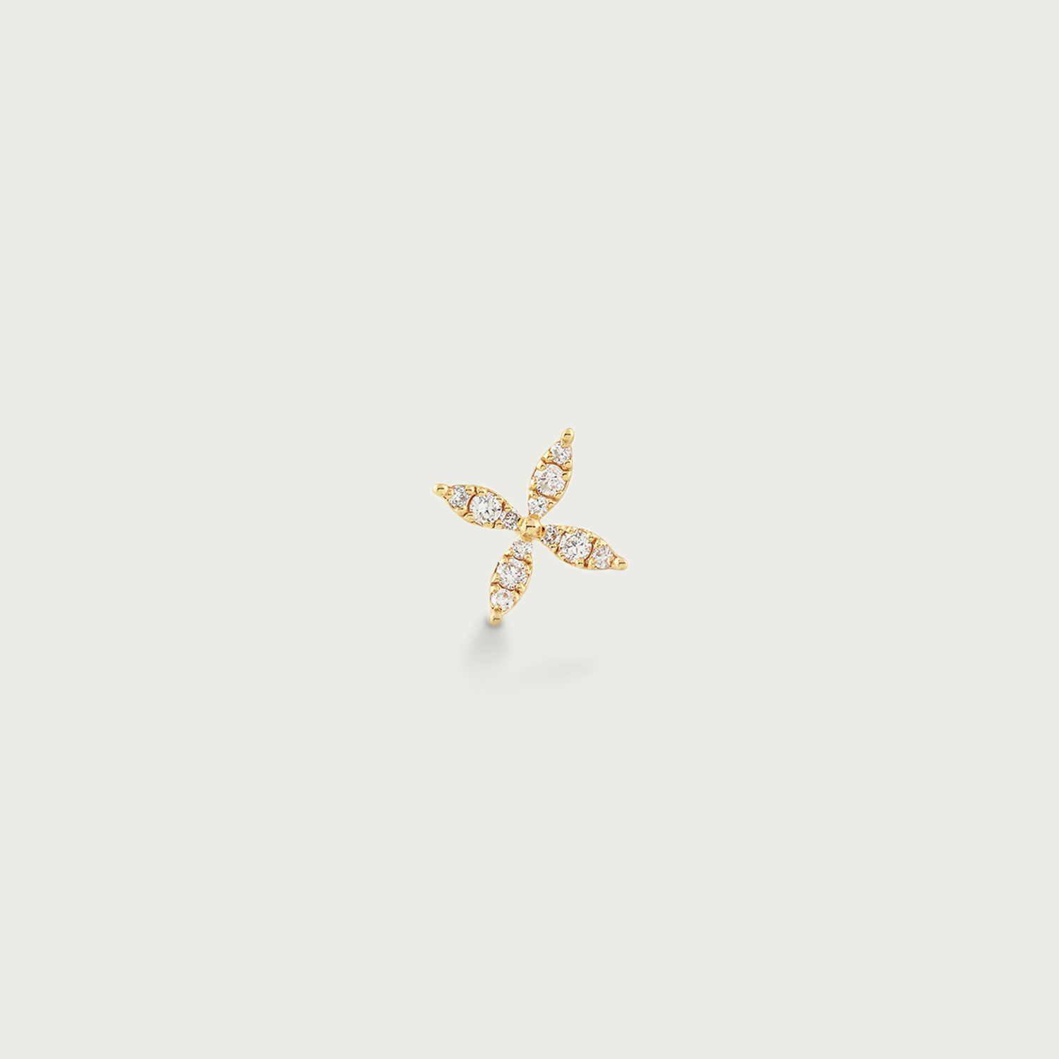 Petal Radiance Diamond  Stud Earrings