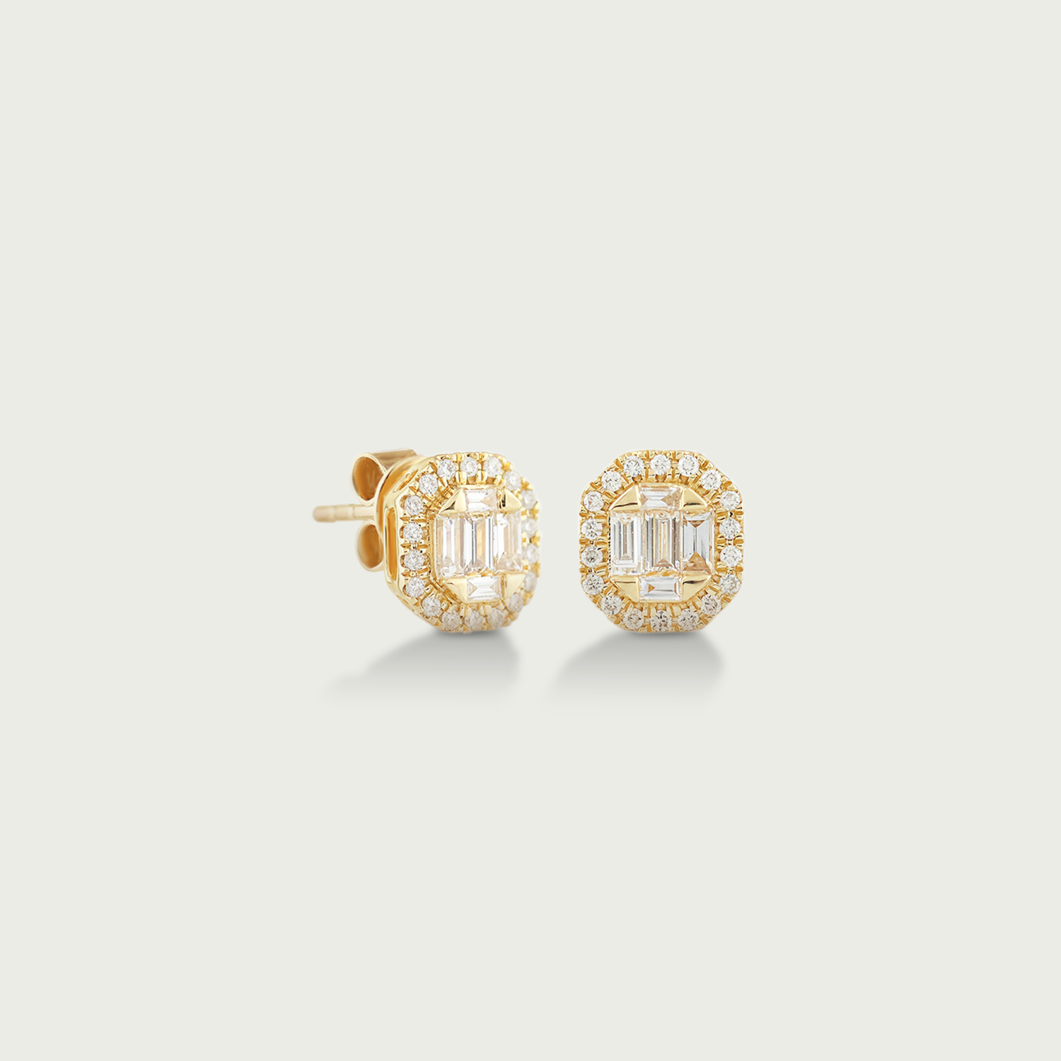 Perch Delight Diamond Stud Earrings